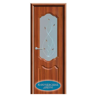 Межкомнатная дверь Ключевские двери ПО Анастасия тёмный орех в Лахденпохья. Центр окон и дверей