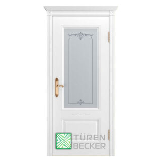 Межкомнатная дверь Türen Becker Венеция В1 ПО белая эмаль в Лахденпохья. Центр окон и дверей