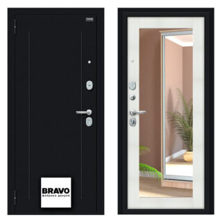 Входная дверь Bravo Флэш Kale Букле чёрное Bianco Veralinga в Лахденпохья. Центр окон и дверей