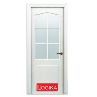 Межкомнатная дверь Логика Палитра остеклённая в Лахденпохья. Центр окон и дверей