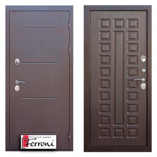 Входная дверь Ferroni 11 см ISOTERMA Медный антик Венге в Лахденпохья. Центр окон и дверей