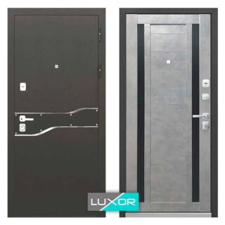 Входная дверь Luxor 2 мм Муар антрацит Микс тёмный в Лахденпохья. Центр окон и дверей